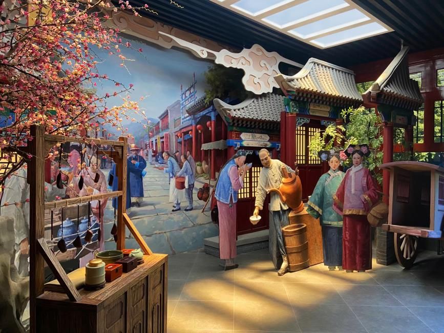 Artificial skylight above a museum historical diorama